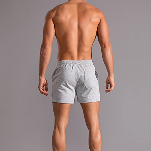 Men's 3 Inch Running Shorts Gym Training Bodybuilding Short Breathable Cotton Sports Shorts