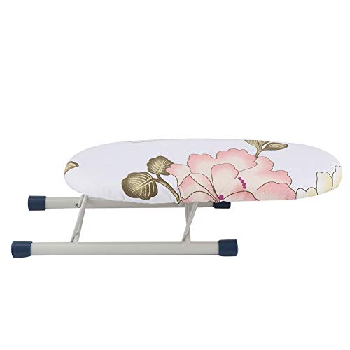 Fdit Foldable Space-Saving Mini Ironing Board Home Travel Sleeve Cuffs Collars Handling Table(Peony)
