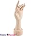 Rossy&Nancy Practice Flexible Mannequin Hand Nail Display with Soft Fingers and Practice Manicure Nails Hand