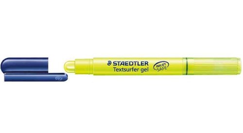 Staedtler Pack of 3 Textsurfer Gel Highlighters, 3 mm Line Drawing, Yellow