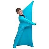 Special Supplies Sensory Sock (Blue, Medium 47x27 inches) Full-Body Wrap to Relieve Stress, Hyposensitivity, Anxiety - Stretchy, Breathable Sack for Boys, Girls - Safe, Comfortable, Calming Relief