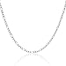 925 Sterling Silver 3MM Figaro Chain - Italian Necklace For Men & Women - Lobster Claw Clasp 22 Inch