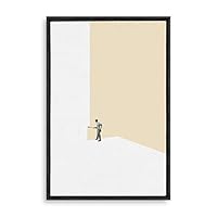 Framed Canvas Wall Art Abstract Colorful Canvas Prints Home Artwork Decoration for Living Room,Bedroom - 16x24 inches