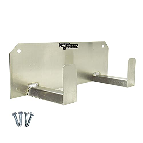 Pit Posse PP125 Dual Double Helmet Rack Holder Enclosed Race Trailer