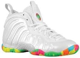 JWONG 2015 Nike Air Little Posite One Fruity Pebble White SZ 1.5Y Kids 723946 100