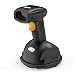 Esky 433MHz Wireless Barcode Scanner 328 Ft Transmission Distance USB Cordless 1D Laser Automatic Barcode Reader Handheld Barcode Scanner with Quick Charge Base for Shop, Store, Supermarket, Warehouse