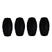 Andux 2 Pairs Silicone Bra Shoulder Pads Invisible Impact & Pain Relief Bra Shoulder Pads Non-slip Shoulder Pads NYDDJ-01 (Black)