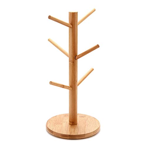 Difcuy Tree Shape Wood Coffee Tea Cup Rack Holder Mug Storage Stand Drinkware Shelf,Mug Holder