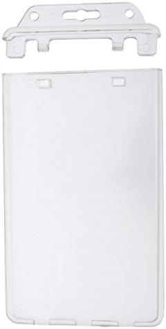 TradeExpress Clear Vertical Permanent Locking Plastic Card Holder 1840-6045
