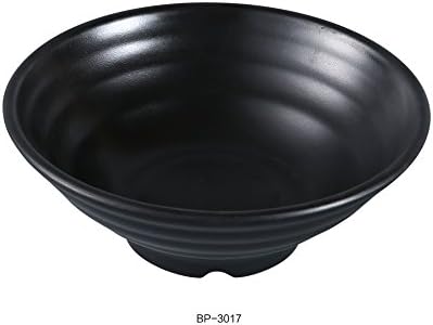 Yanco Asian Style Black Pearl Melamine with Matting Surface 7" X 2 3/4" BOWL 16 OZ box of 24