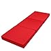 Solid Color Trifold Bed White Foam Floor Mats Single Size 27Wx75L Black