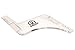 Mr Rugged Beard Shaping Tool - Clear Template Guide for Edging Beards and Goatees - Also Ideal Haircut Template for Sideburns and Hairline - Built-in-Comb
