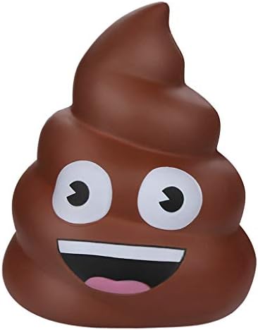 Pausseo Kawaii Jumbo Poop Happy Stool Toys Slow Rising Scented Stress Relief Children Kids Soft Simulation Squeezable Dolls DIY Decor Gift Decompression Plaything Happy New Year