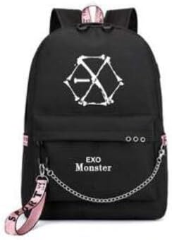 Amazon ユカリ Yukari 韓流グッズ 応援グッズ Exo バック 大容量 通勤 通学 おしゃれ Exo かばん リュック 鞄 グリーン リュック バックパック