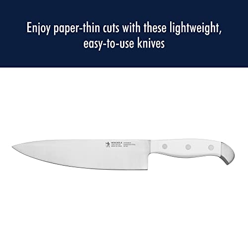HENCKELS Statement RazorSharp 15Piece White Handle Knife Set with