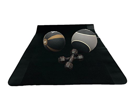 image for Resilia Heavy Duty Exercise Equipment Mat for Treadmill, Stationary Bi