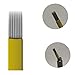 50 Pieces Yoomay Permanent Makeup Eyebrow Microblading Needle for Fog Embroidery Blades Needles for Manual Supplies (Double Line Flat 15)