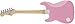 Squier by Fender Mini Stratocaster Electric Guitar - Pink