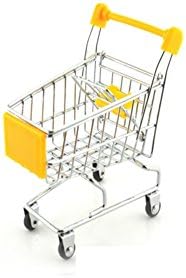 Rlley Mini Shopping Carts Toy Hamster Toy Hedgehog Toys Chinchilla Toys Guinea Pig toys Candy Color (Yellow)