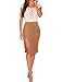 Shawhuwa Womens Sexy Lace Up Cap Sleeves Bodysuit Clubwear Tops M White