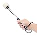 Canomo Pack of 2 Bass Drum Mallet Felt Head Percussion Mallets Timpani Mallets with Stainless Steel Handle, Beige White