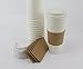 50 Sets Coffee Cups Disposable with Lids & Sleeves Hot Coffee Cups with Lids & Sleeve Holders (24oz)
