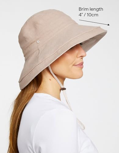 Solbari Holiday Sun Hat UPF50+ Packable UV Sun Protection Hats with Full Coverage Brim, Reversible