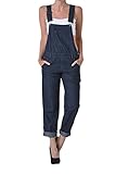 American Bazi Women's Classic Overalls RJHO154 - DK. BLUE - D8E