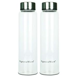 Signoraware Element 550ml and Element 550ml (Combo Borosilicate Glass), 550ml+550ml, Set of 2, Clear