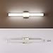 YHTlaeh Bathroom Vanity Light Brushed Nickel Square LED 33.5inch 18W 4000K Natural White Light Wall Bar Lighting Fixtures Over Mirror