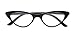 Readers.com | The Brit +2.00 Black Cat Eye Stylish Women's Full Frame