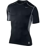 Nike Mens Pro Combat HyperCool 2.0 Fitted Short Sleeve Shirt Volt Yellow