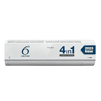 Whirlpool 1.5 Ton 5 Star, Flexicool Inverter Split AC (Copper, Convertible 4-in-1 Cooling Mode, HD Filter 2023 Model, S3I3AD0, White)