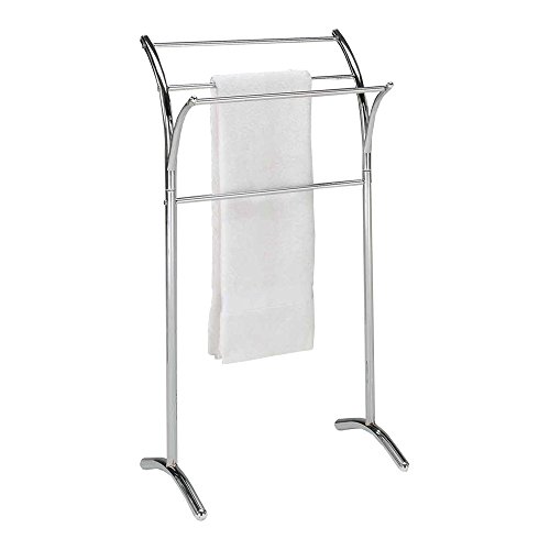 Pilaster Designs Chrome Finish Towel Rack Stand
