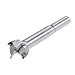 uxcell Forstner Drill Bits 15mm, Tungsten Carbide Wood Hole Saw Auger Opener, Woodworking Hinge Hole Drilling Boring Bit Cutter (Gray)