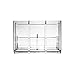 Amazon Basics Acrylic 6-Compartment Tall Durable Makeup Jewelry Accessories Storage Organizer Tray
