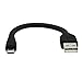 dCables Bendy & Durable Short Micro USB Charging Cable - 7 Inch - Black - for Android