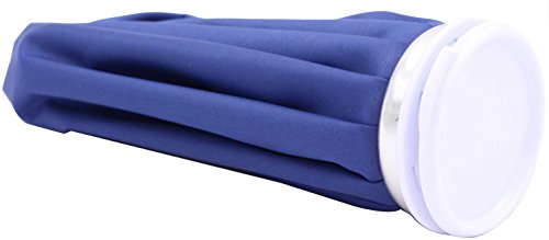 Reusable Ice Bag For Injuries - Soft Cloth Pain Relief Hot And Cold Therapy Flexible Medical Instant First Aid Kit Water Ice Cubes Refillable Pack For Knee Ankle Shoulder Back Elbow Head (Blue, 9'')