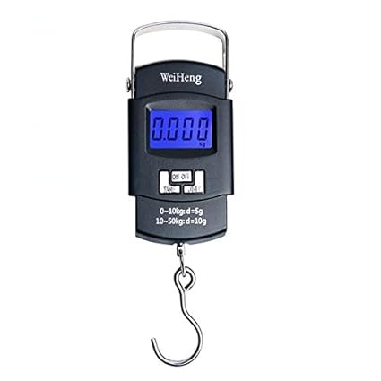 Topinon 50KG Digital Fish Hanging Hook Scale Portable Electronic Luggage Scale