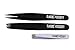 Classic Necessity Eyebrow Tweezers White/Black Set - Slanted and Pointed Eyebrow Tweezers with Compact Mirror Magnifying Case