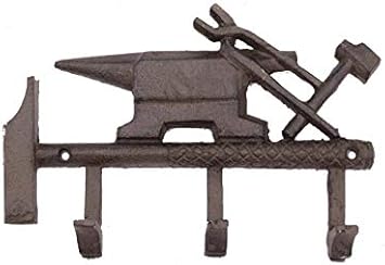 Amazon Com Blacksmith Style Cast Iron Wall Hooks 3 Hooks Rustic