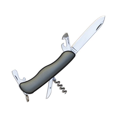 Outdoor Cutlery Multi-function 8-in-1 Swiss Army Pocket Knife Tool, Gray - Thumbnail 3