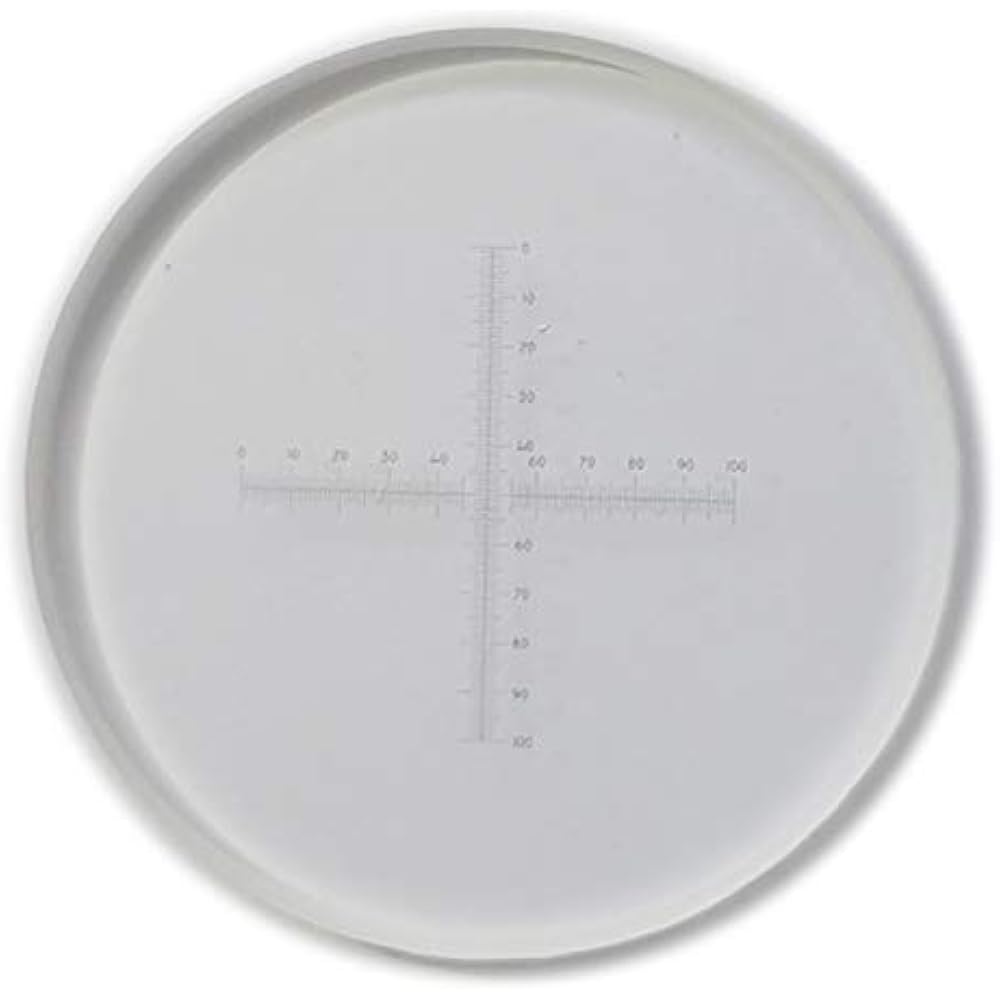 0.1mm High Precision Ocular Micrometer Microscope Cross Calibration