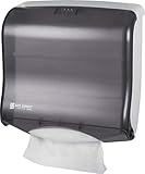 San Jamar T1755TBK Ultrafold Fusion Folded Towel Dispenser, Fits 400 Multifold/240 C-Fold Towels, Classic, Black Pearl