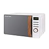 Russell-Hobbs-RHMD714-17-L-700-W-Scandi-White-Digital-Microwave-with-5-Power-Levels-Wood-Effect-Handle-Dials-Clock-Timer-Automatic-Defrost-Easy-Clean-8-Auto-Cook-Menus Russell Hobbs RHMD714 17 L 700 W Scandi White Digital Microwave with 5 Power Levels, Wood Effect Handle & Dials, Clock…