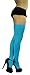 ToBeInStyle Women's Nylon Thigh High Schoolgirl Opaque Stockings (Neon Blue)