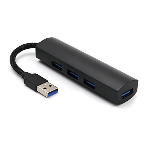 REALMAX® Slim 5Gbps 4 Port USB 3.0 Hub Spliter High Speed Adapter with Cable for Mac PC