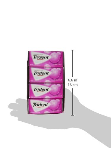 TRIDENT BUBBLEGUM SUGAR-FREE GUM, 14 COUNT (PACK OF 15)