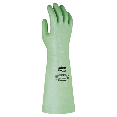 Uvex 98902 10 Rubiflex S NB40S Safety Glove, Size: 10, Green