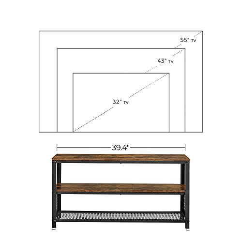 VASAGLE TV Stand for 43inch Televisions, Entertainment Center for